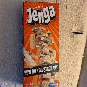 Hasbro Classic Jenga - Orange and White